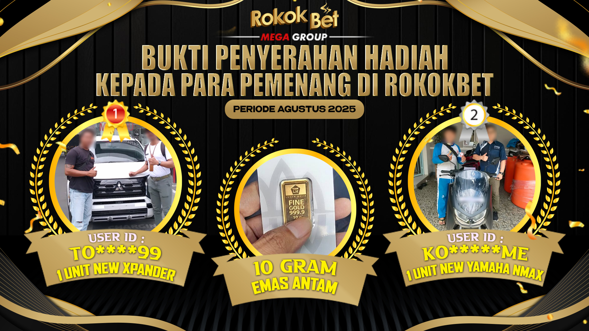 Selamat Kepada Member Setia ROKOKBET Sudah Memenangkan Satu Unit Mobil New Xpander