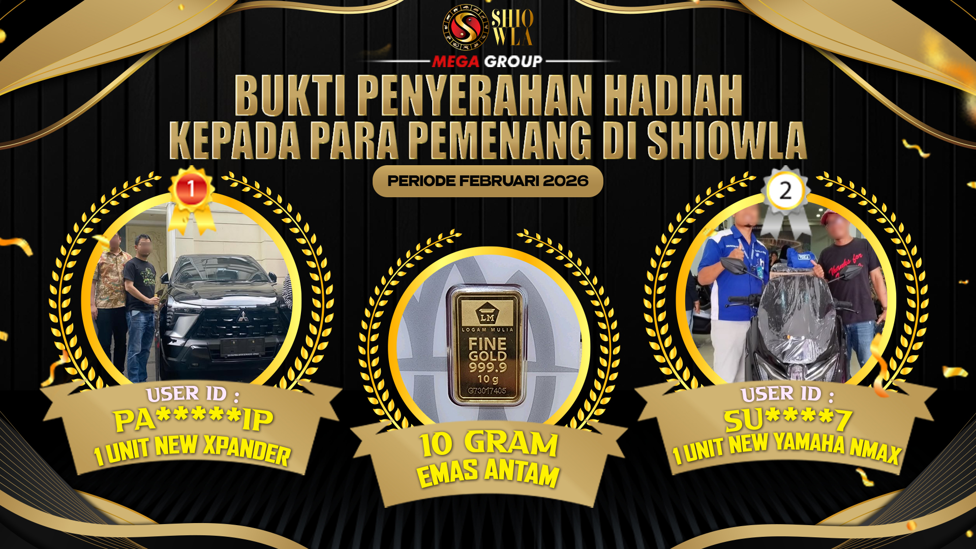 Selamat Kepada Member Setia Shiowla Sudah Memenangkan Satu Unit Mobil Pajero Sport