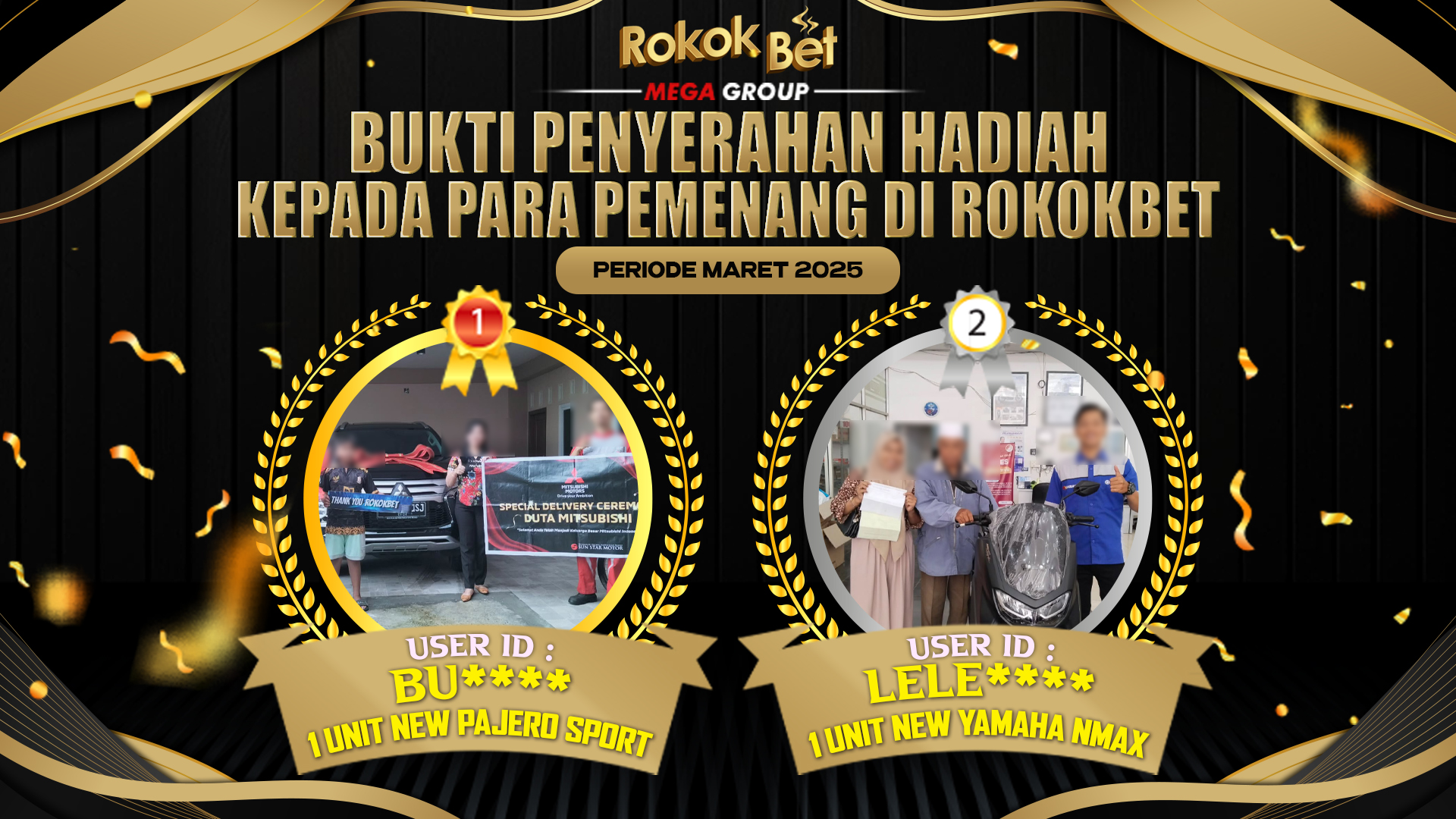 Selamat Kepada Member Setia ROKOKBET Sudah Memenangkan Satu Unit Mobil Pajero Sport